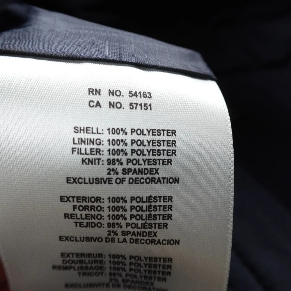 NEW Levis Jacket Mens M Blue Hooded Quilted Parka Insulated Puffer Chore Coat - Picture 11 of 13